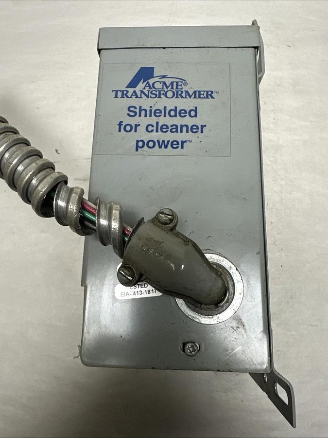 Used Acme Electric,T253008S,Transformer HV240/480 LV120/240