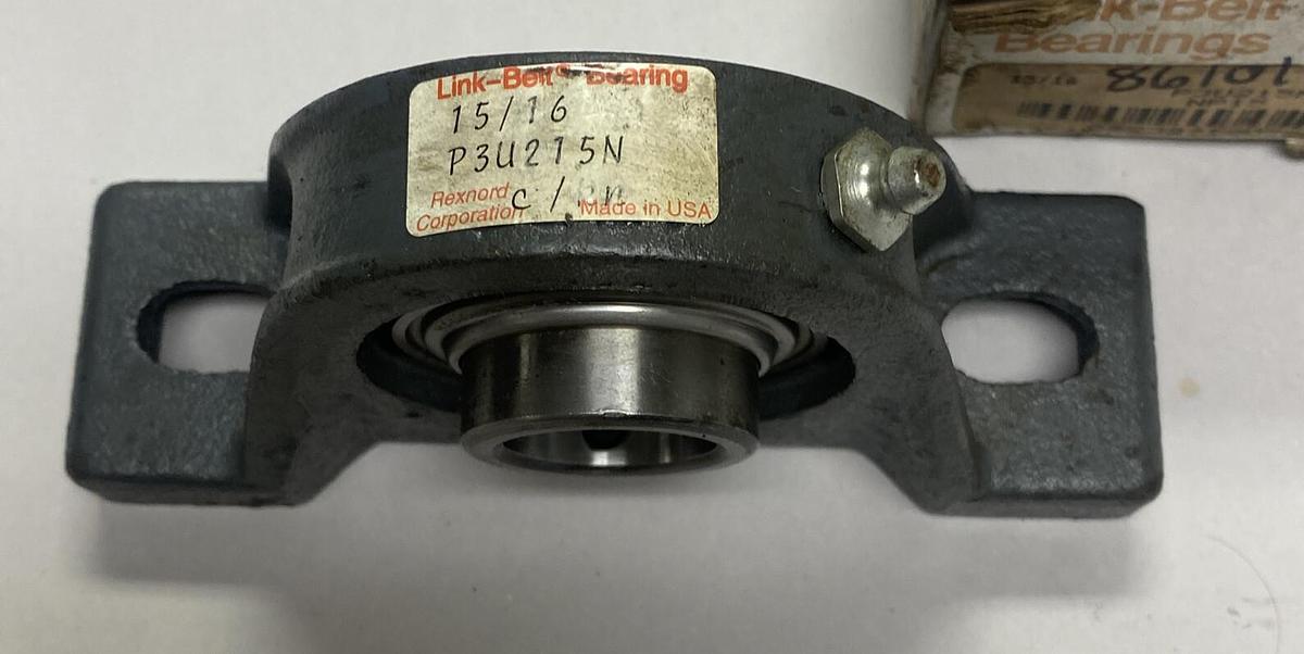 Link Belt,P3U215N,Pillow Block Bearing 15/16 INCH NOS