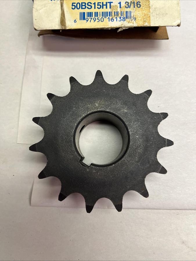 MARTIN,50BS15HT-1-3/16,SPROCKET SIZE 50 CHAIN 5/8 PITCH 15 TEETH 1-3/16 BORE