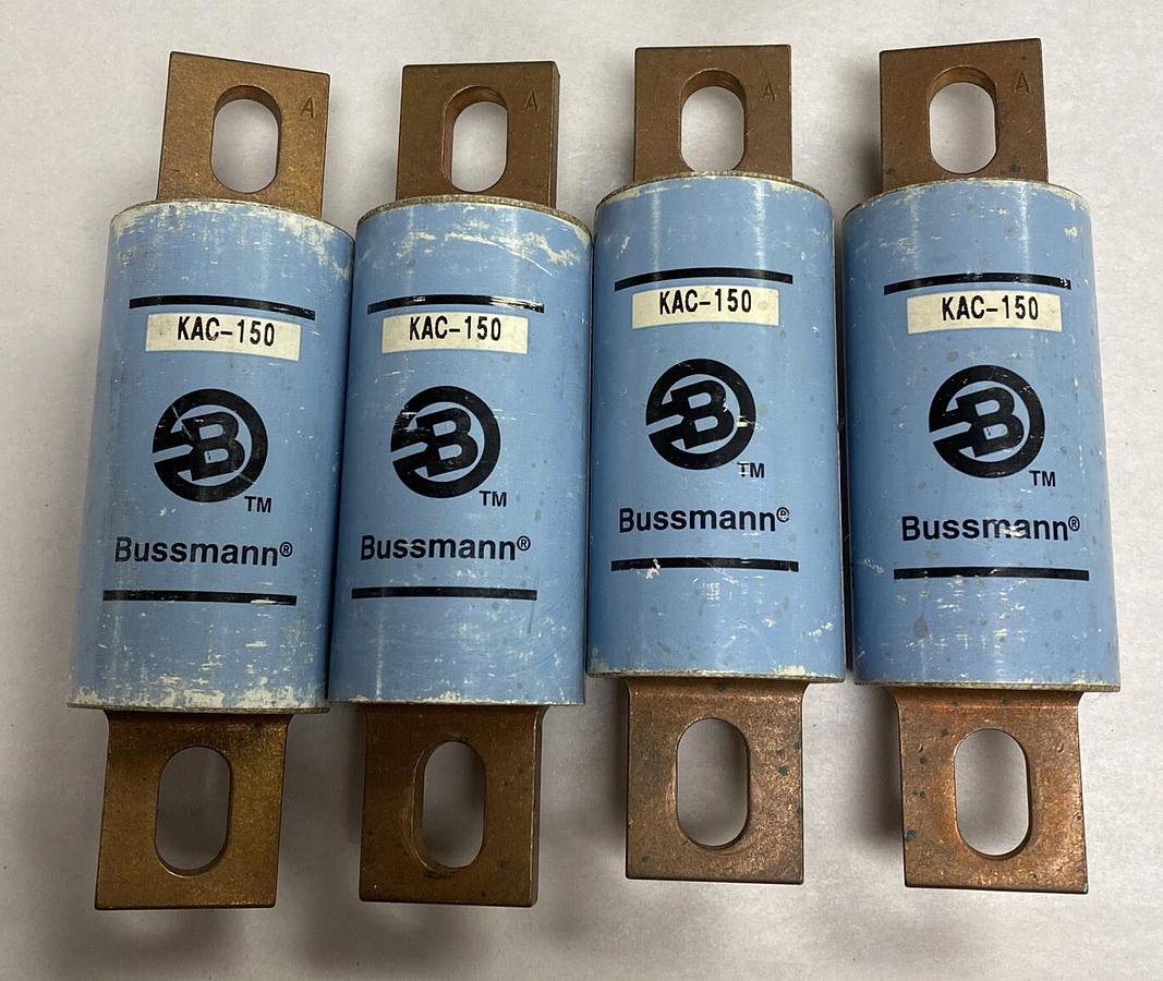 Bussmann,KAC-150,Fuse 150AMP 600V Lot Of 4 NOS