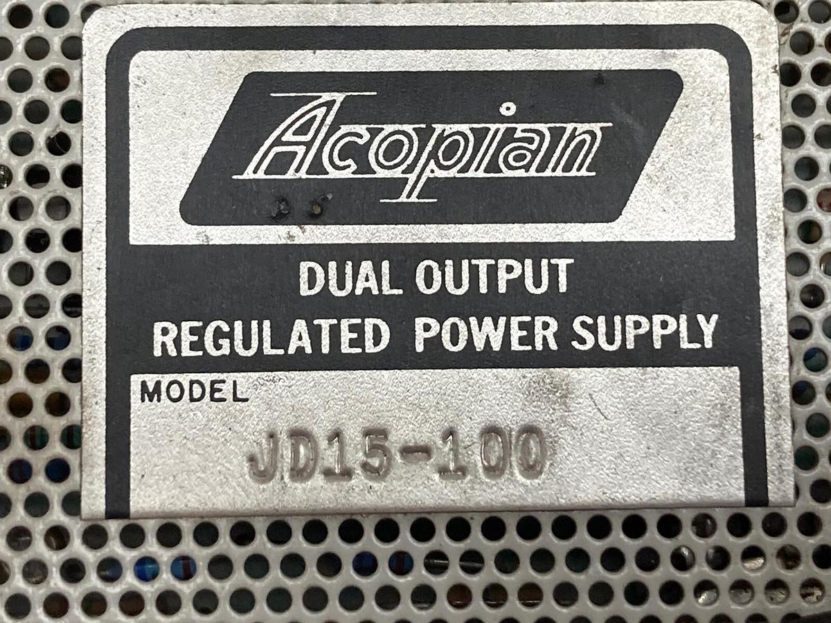 Used Acopian,Model JD15-100,Plug In Linear Regulated Power Supply