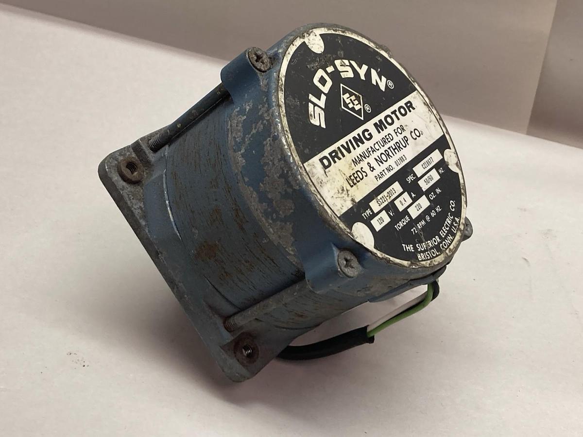 Used Slo-Syn,Type SS221-2013,Stepping Motor 120V 0.4A 50/60Hz