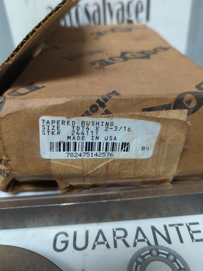 DODGE,244111,TAPERED BUSHING ASSEMBLY SIZE TDT4 X 2-3/16 NOS