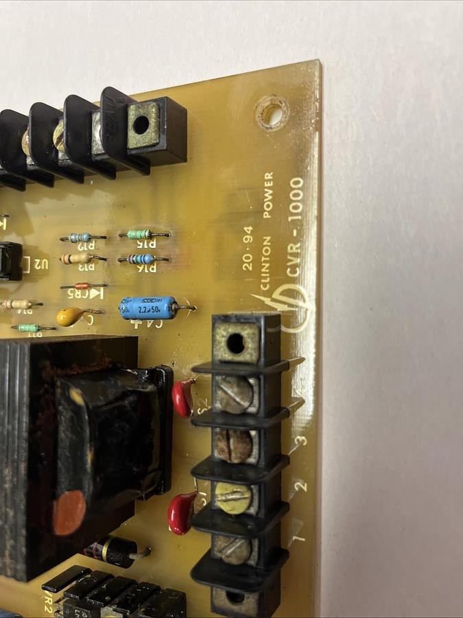 Used CLINTON POWER,CVR-1000,PLC BOARD