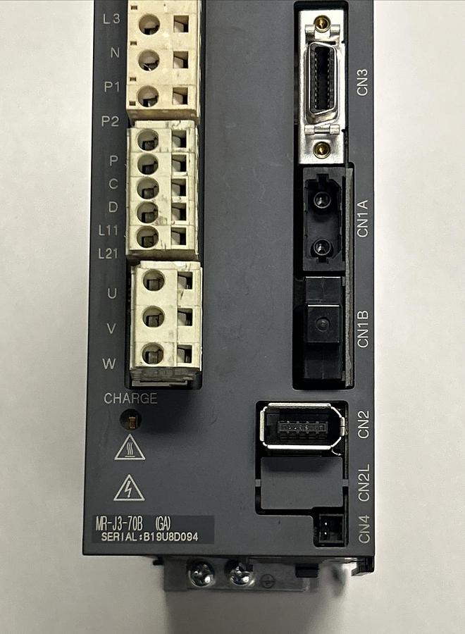 Used MITSUBISHI,MR-J3-70B,AC SERVO AMPLIFIER 0.75KW 200V