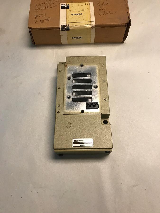 Ross,474K91,Valve Sub Base