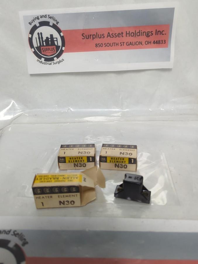 ALLEN BRADLEY,N30,THERMAL OVERLOAD HEATER ELEMENT LOT OF 3 NOS