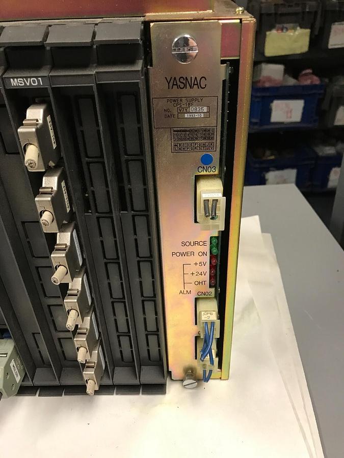 Used Yaskawa,JZNC-MRK11-7E,Control with CPS-18FB  MCP01  MIF01  MSL02  MCP02  MSV01