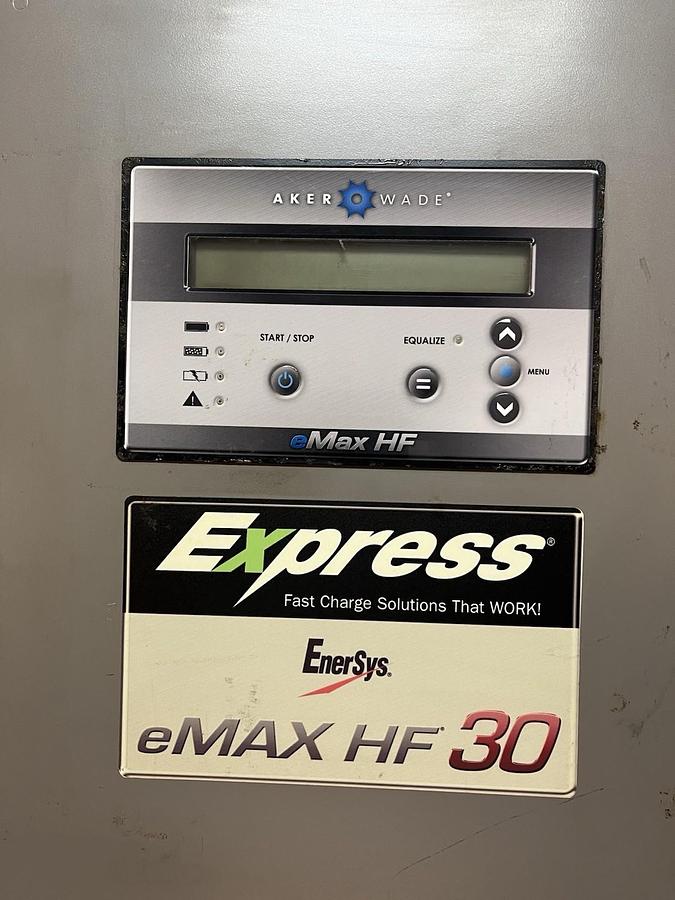 Used AKER WADE,eMAX HF30-48,ENERSYN HF FAST BATTERY CHARGER 30kW 480V 24/36/48vdc
