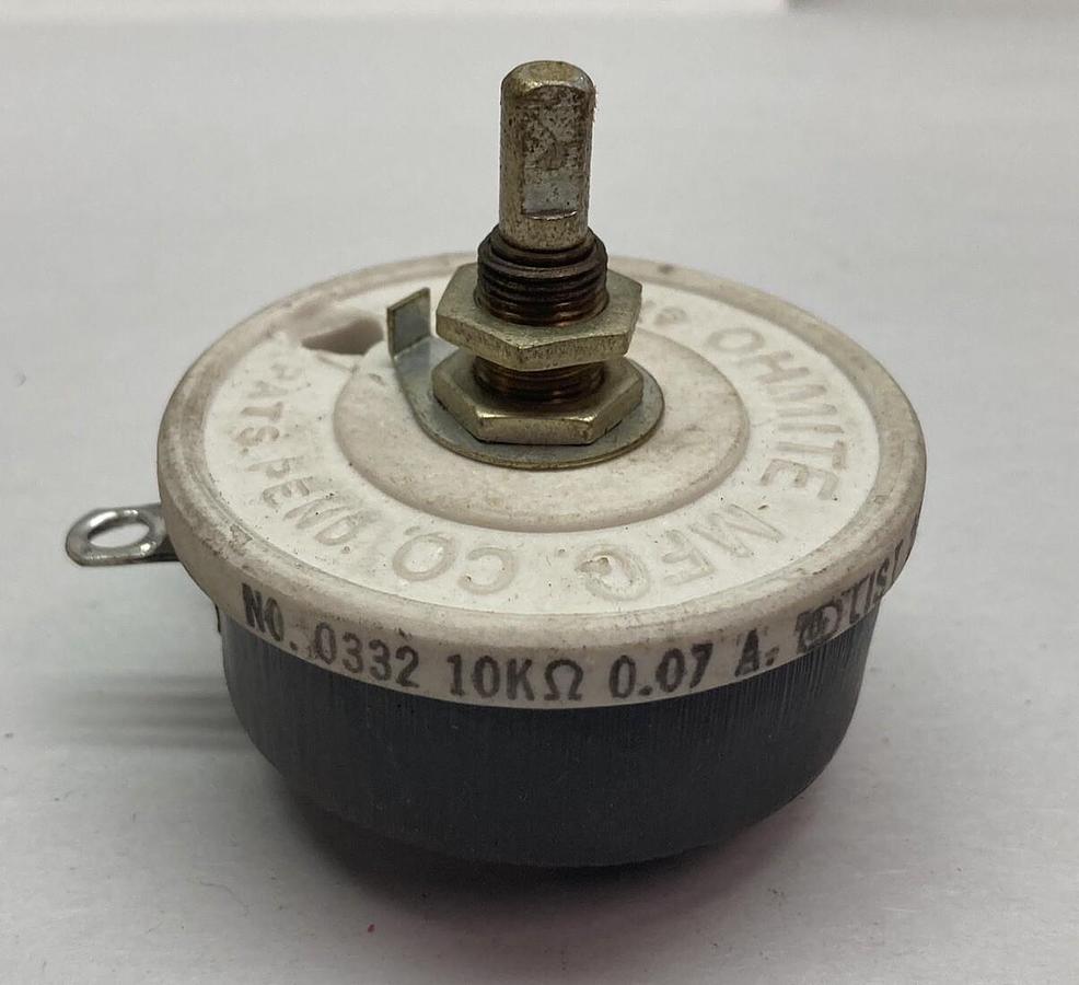 Used Ohmite,0332,Rhestat 10000 OHM 0.07A