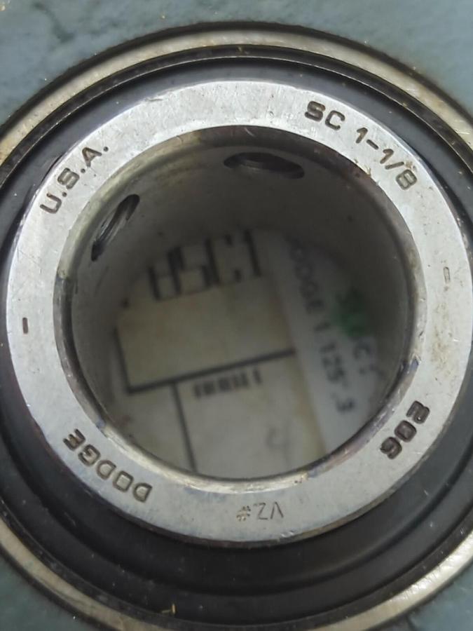 DODGE,124442 FB-SC-102,FLANGE MOUNT BEARING 3-BOLT BASE 1-1/8 IN BORE NOS