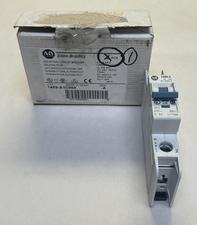 ALLEN BRADLEY,1489-A1C060,CIRCUIT BREAKER 60A 277V 1P NOS