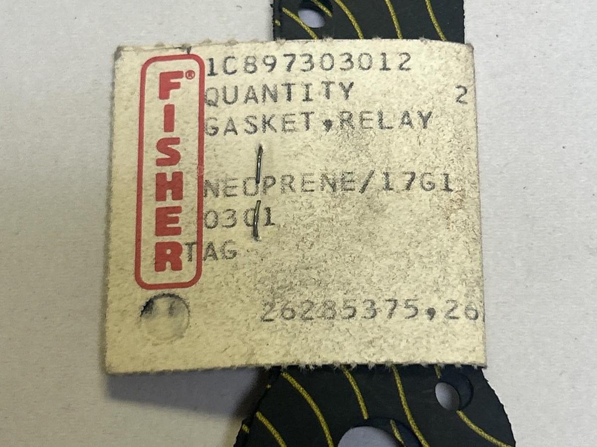 FISHER,1C897303012,RELAY GASKET LOT OF 2 NOS