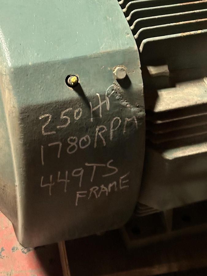 Used GE,SKG449SS226,AC Motor 250HP 1780RPM 460V 449TS Refurbished