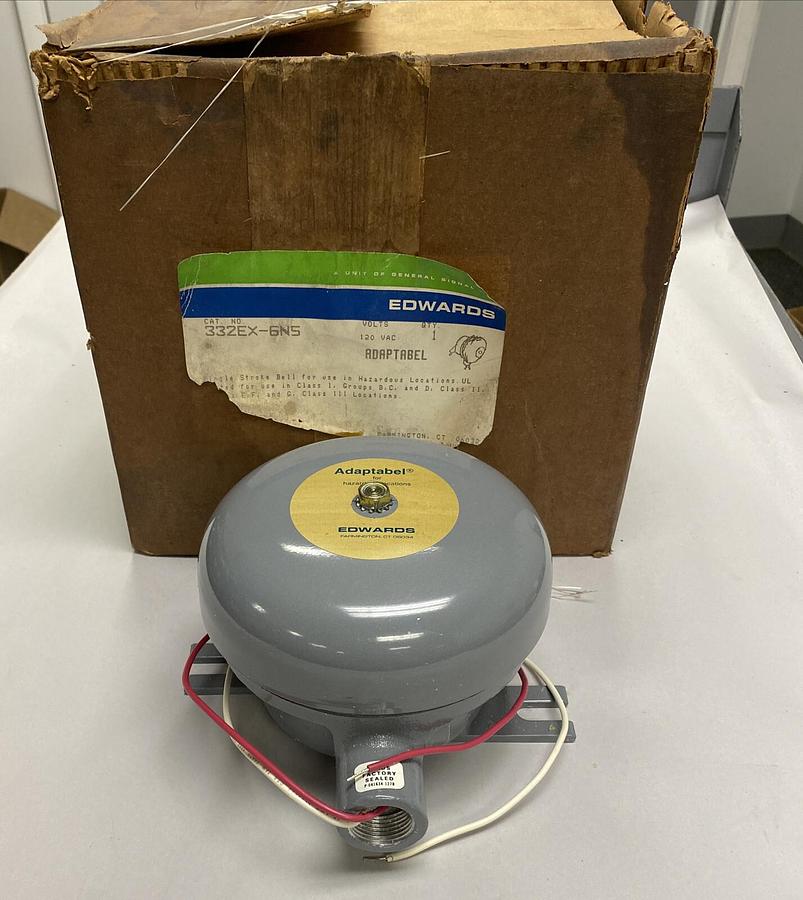 UTC FIRE & SECURITY COMPANY EDWARDS,332EX-6N5,HAZARDOUS SINGLE STROKE BELL NOS