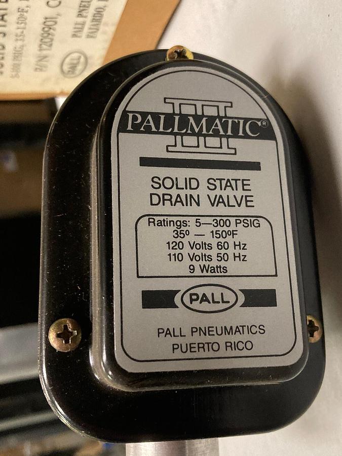 Pallmatic III,1209901,Solid State Drain Valve 5-300 PSIG