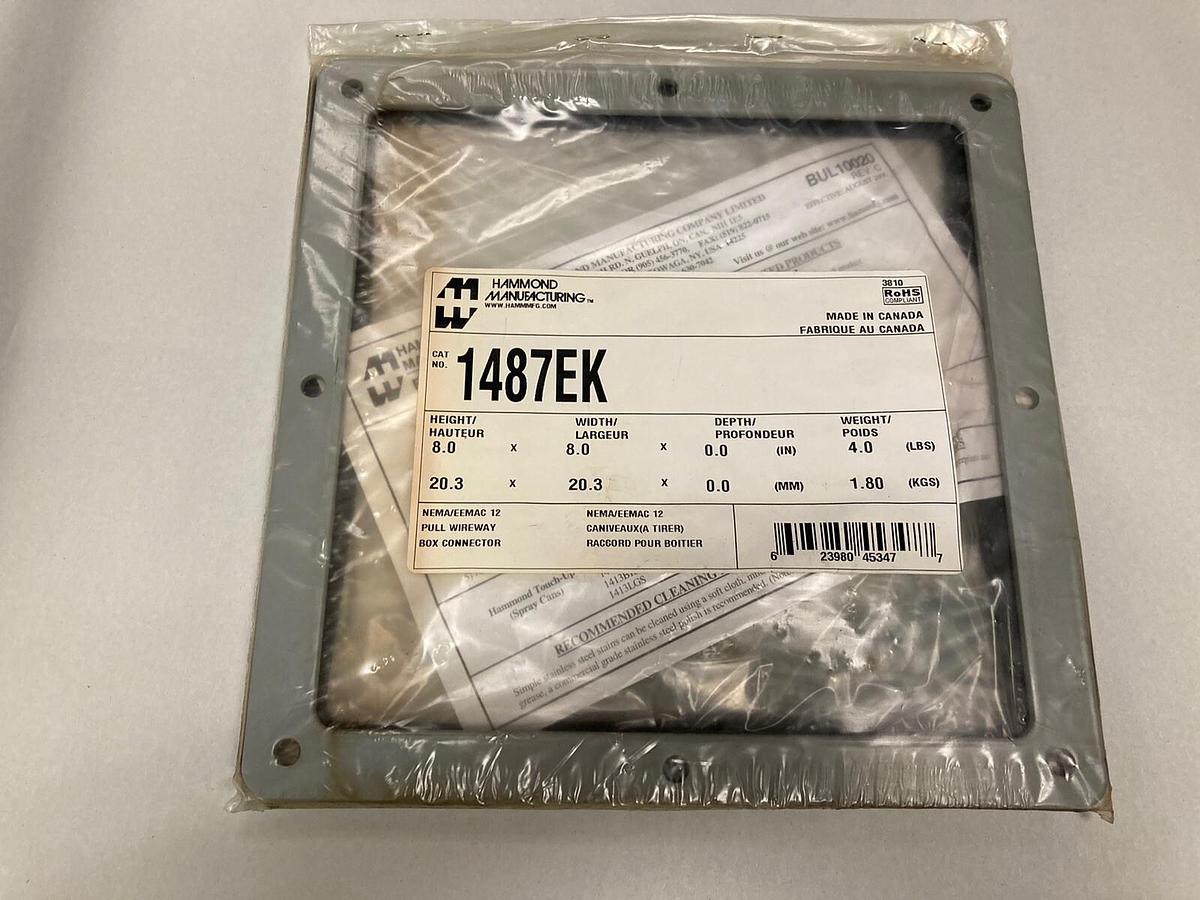 Used Hammond Manufacturing,1487EK,Pull Through Wireway Connector