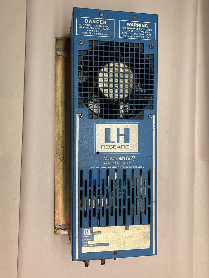 Used LH Research,Model MM25-E0885/115,Power Supply 0750VA 115Vac 47-63HZ