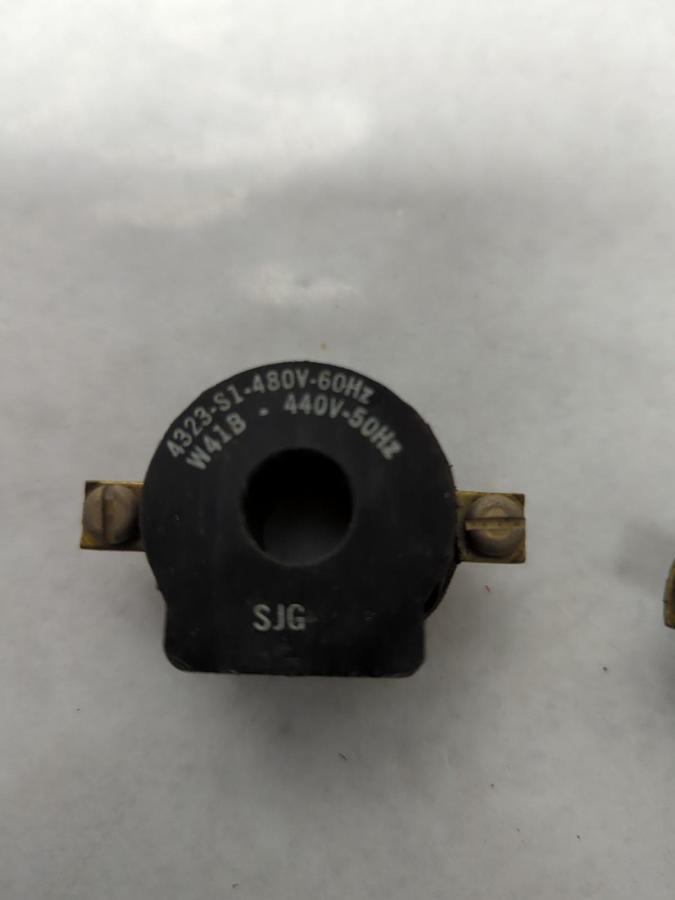 Used SQUARE D,4323-S1,COIL 480V 60HZ 440V 50HZ LOT OF 2 PRE-OWNED