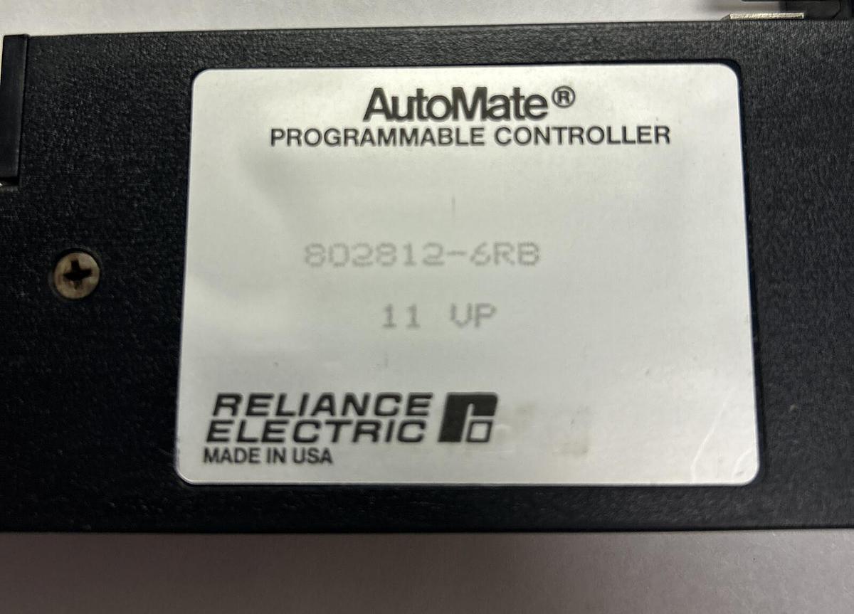 RELIANCE ELECTRIC AUTOMATE,802812-6RB, PROGRAMMABLE CONTROLLER NOS