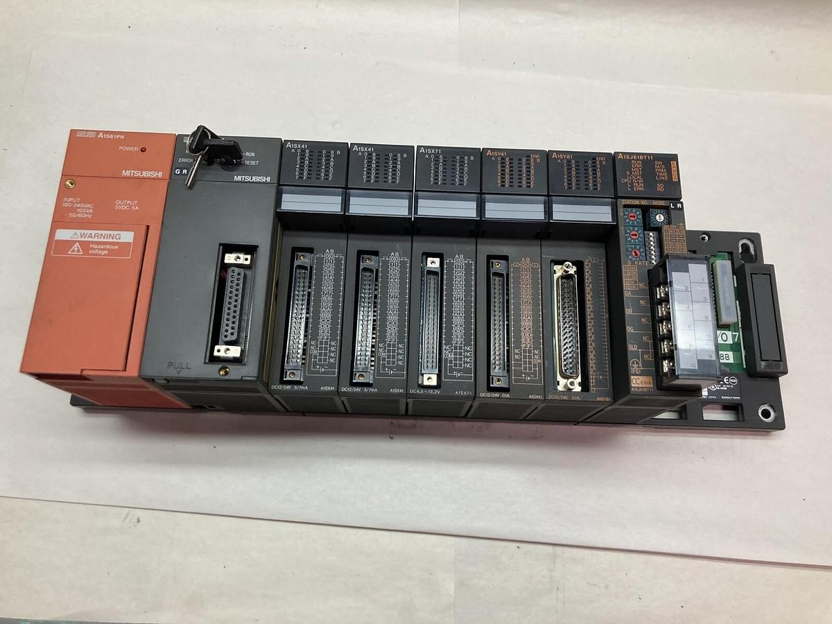 Used Mitsubishi,A1S61PN/A1SHCPU/A1SX41/A1SX71/A1SY81,A1SJ61BT11,Rack