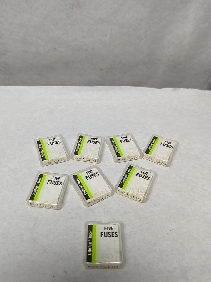 LITTELFUSE,1/16A #273,MICRO FUSE 1/16 AMP LOT OF 40 NOS