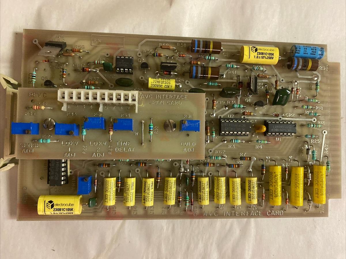 Used AVC,10122D,INTERFACE CARD, REV D