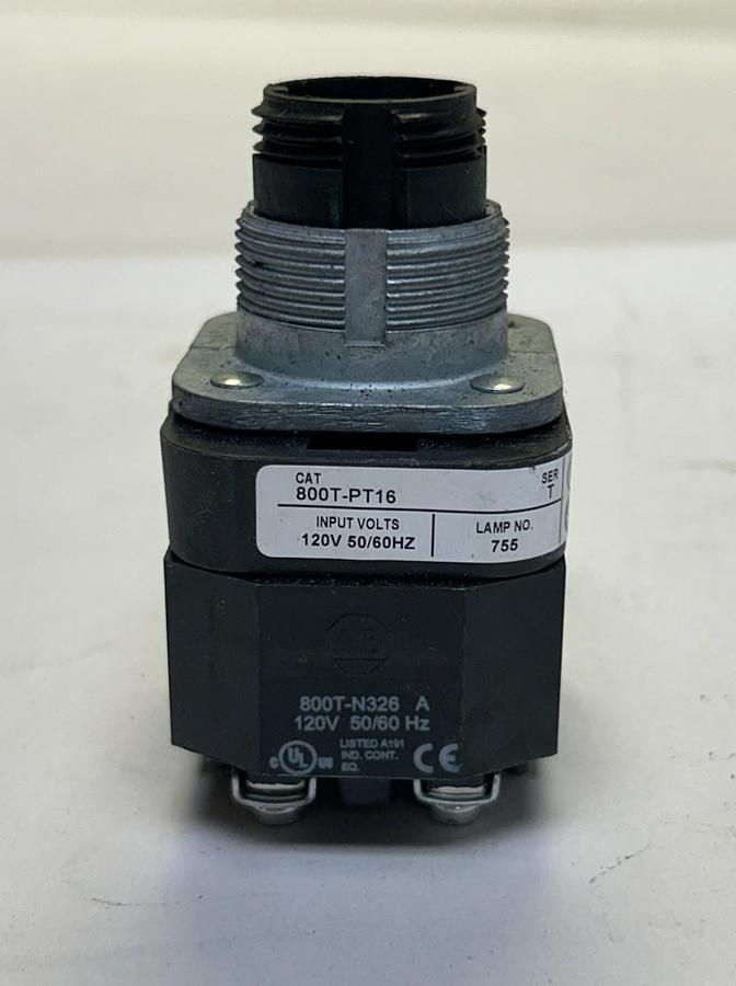 Used ALLEN BRADLEY,800T-PT16,PUSH BUTTON CORE ONLY