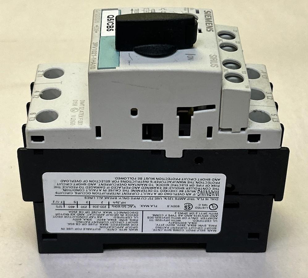 Used SIEMENS,3RV1021-1HA10,MOTOR STARTER