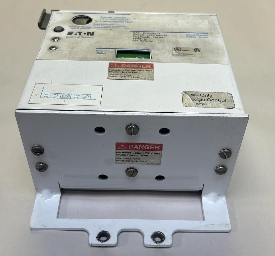 Used EATON,EOPEMT07,MOTOR OPERATOR 1492D94G33 120V