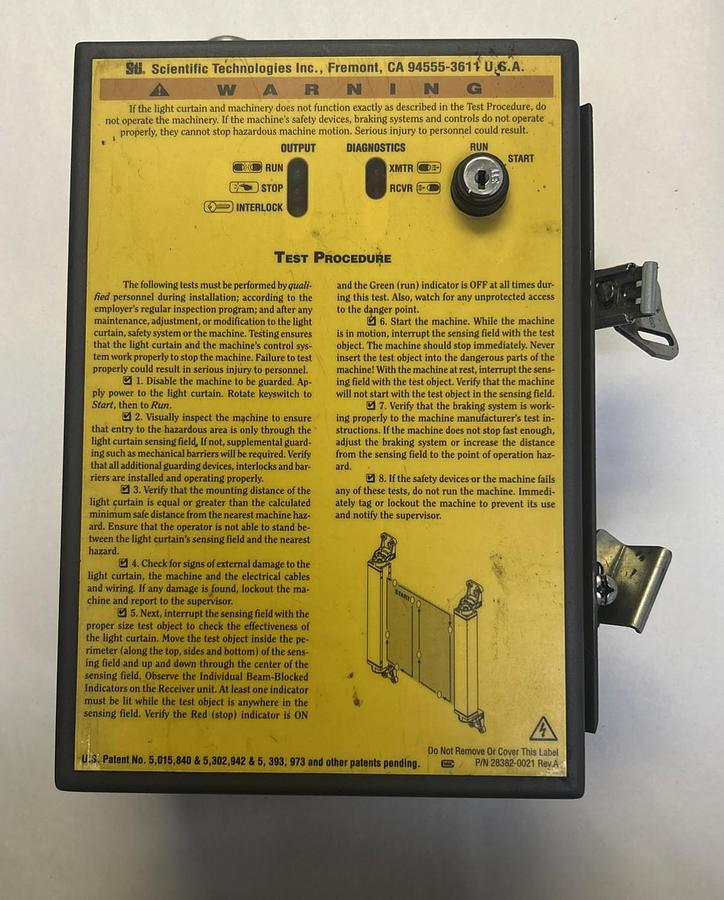 Used STI,MC42E-1-AC1,LIGHT CURTAIN CONTROLLER