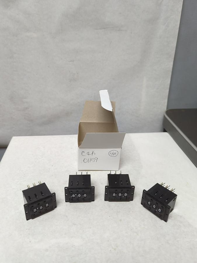 C & K,01159,THREE DIGIT COUNTER LOT OF 4