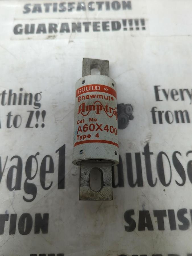 GOULD SHAWMUT,A60X400,TYPE-4 AMP-TRAP 400 AMP FUSE NOS