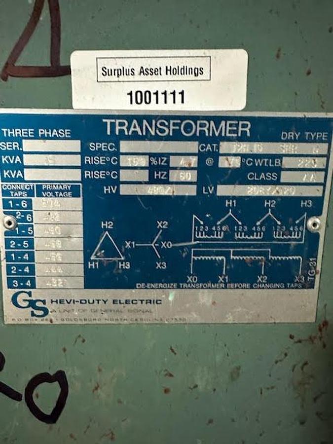 Used Hevi-Duty 15