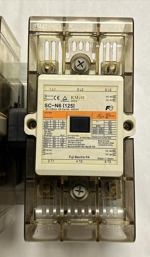 Used FUJI ELECTRIC,SC-N6 3NC3H,CONTACTORS 100-120v coil