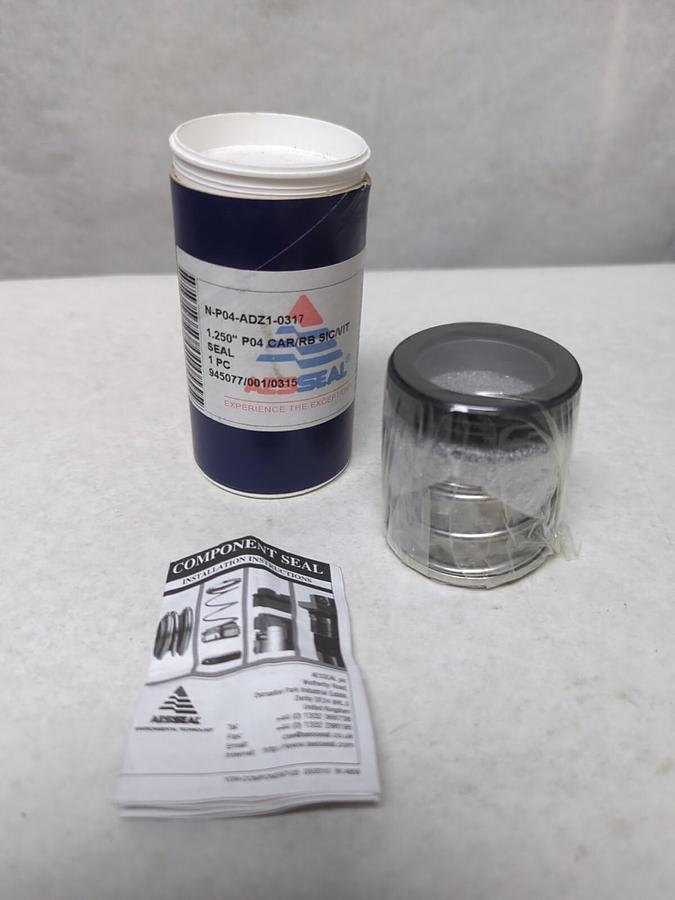AESSEAL,N-P04-ADZ1-0317,MECHANICAL SEAL 1.250 INCH P04 CAR/RB SIC/VIT NOS
