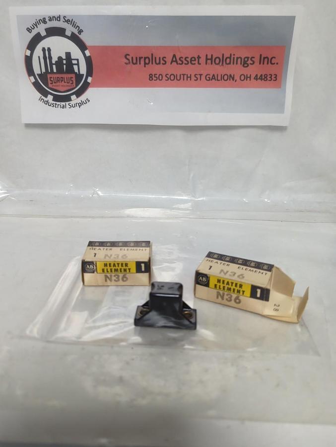 ALLEN BRADLEY,N36,THERMAL OVERLOAD HEATER ELEMENT LOT OF 2 NOS