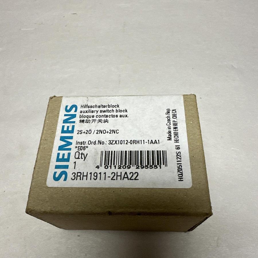 Used Siemens,3RH1911-2HA22,Auxilliary Contact Block