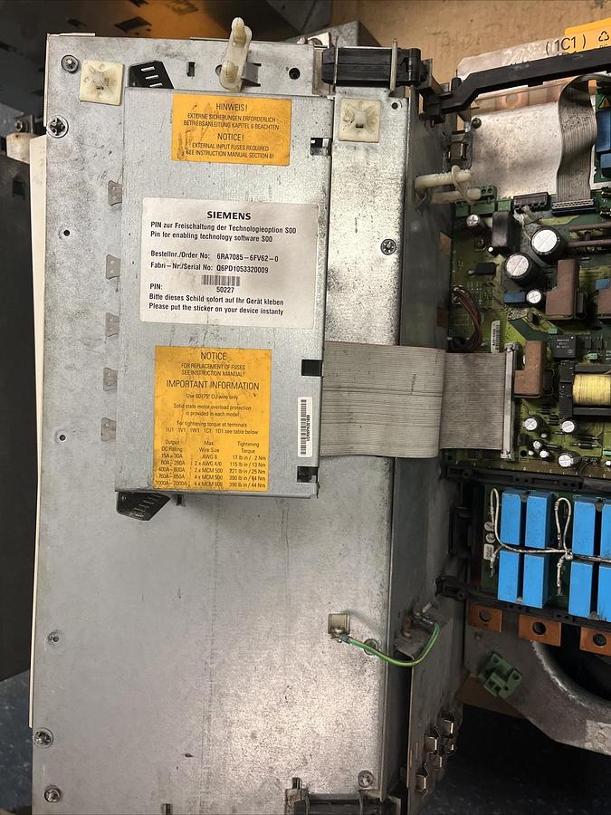 Used SIEMENS,6RA7085-6FV62-0-Z,SIMOREG DC CONVERTER