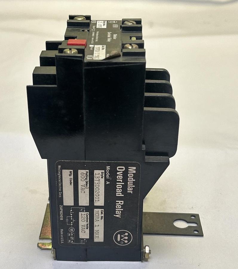 Used WESTINGHOUSE,MORA1MAE,MODULAR OVERLOAD RELAY 25A 600V