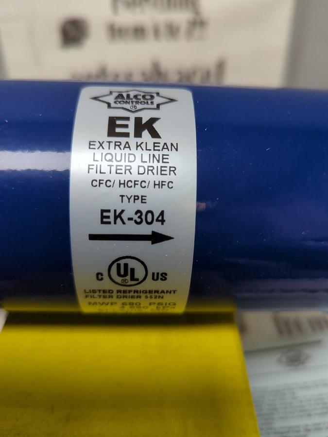 ALCO CONTROLS,EK 30 4,EXTRA KLEAN LIQUID LINE FILTER/DRIER INLET & OUTLET 1/2 IN