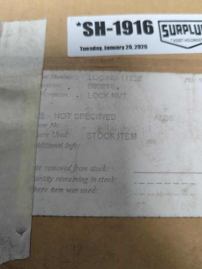 UNBRANDED,AN36,BEARING LOCK-NUT NOS