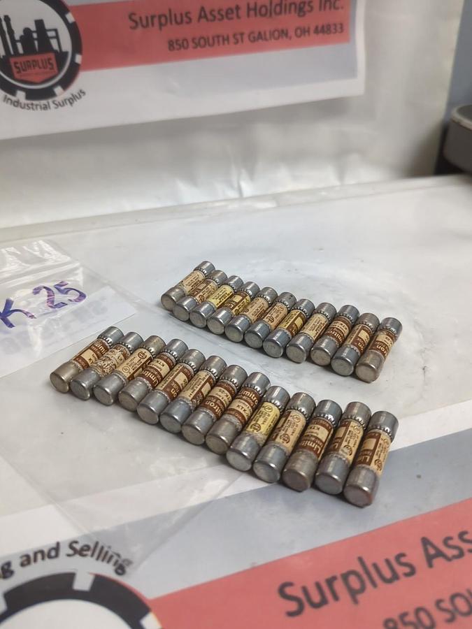 Used COOPER BUSSMANN,KTK-25,LIMITRON 25 AMP FUSE LOT OF 24 PRE-OWNED