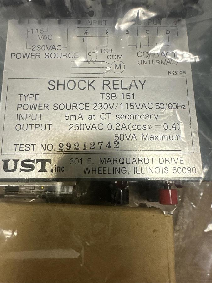 Tsubaki,TSB151,Shock Relay