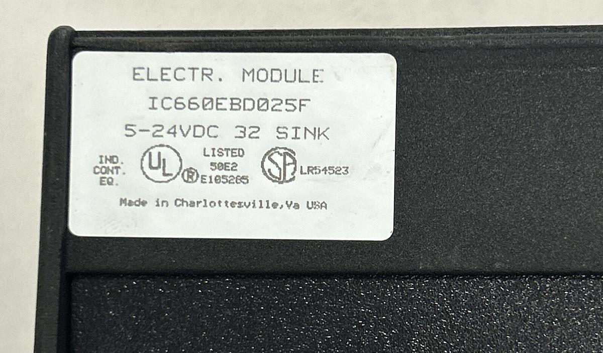 Used GE FANUC,IC660EBD025F,GENIUS BLOCK SINK I/O MODULE