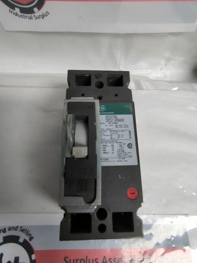 Used GE,TED124080,CIRCUIT BREAKER 2-POLE 80 AMP PRE-OWNED