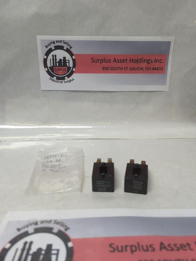 Used ARROW HART,34320-501,COIL 110-120V 50/60HZ LOT OF 2 PRE-OWNED
