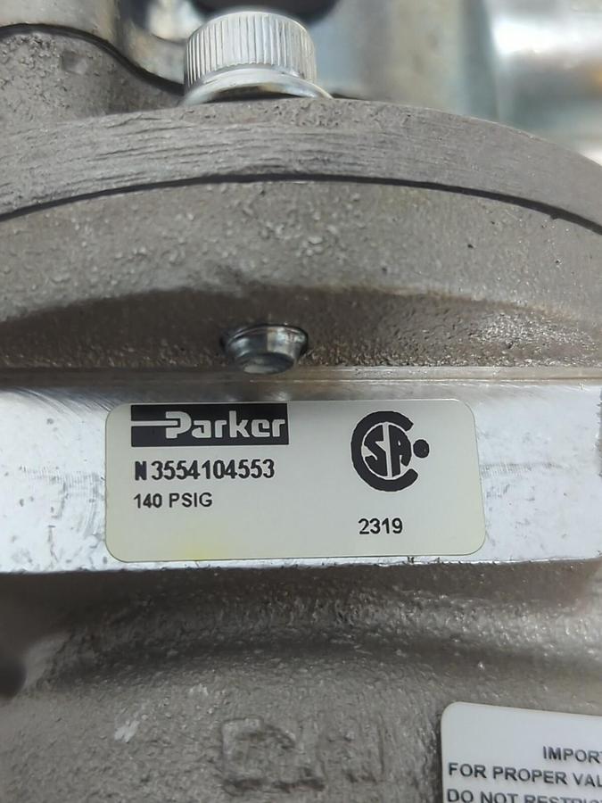 PARKER,N3554104553,PNEUMATIC SOLENOID VALVE 3/8 BASIC NC 120VAC NOS