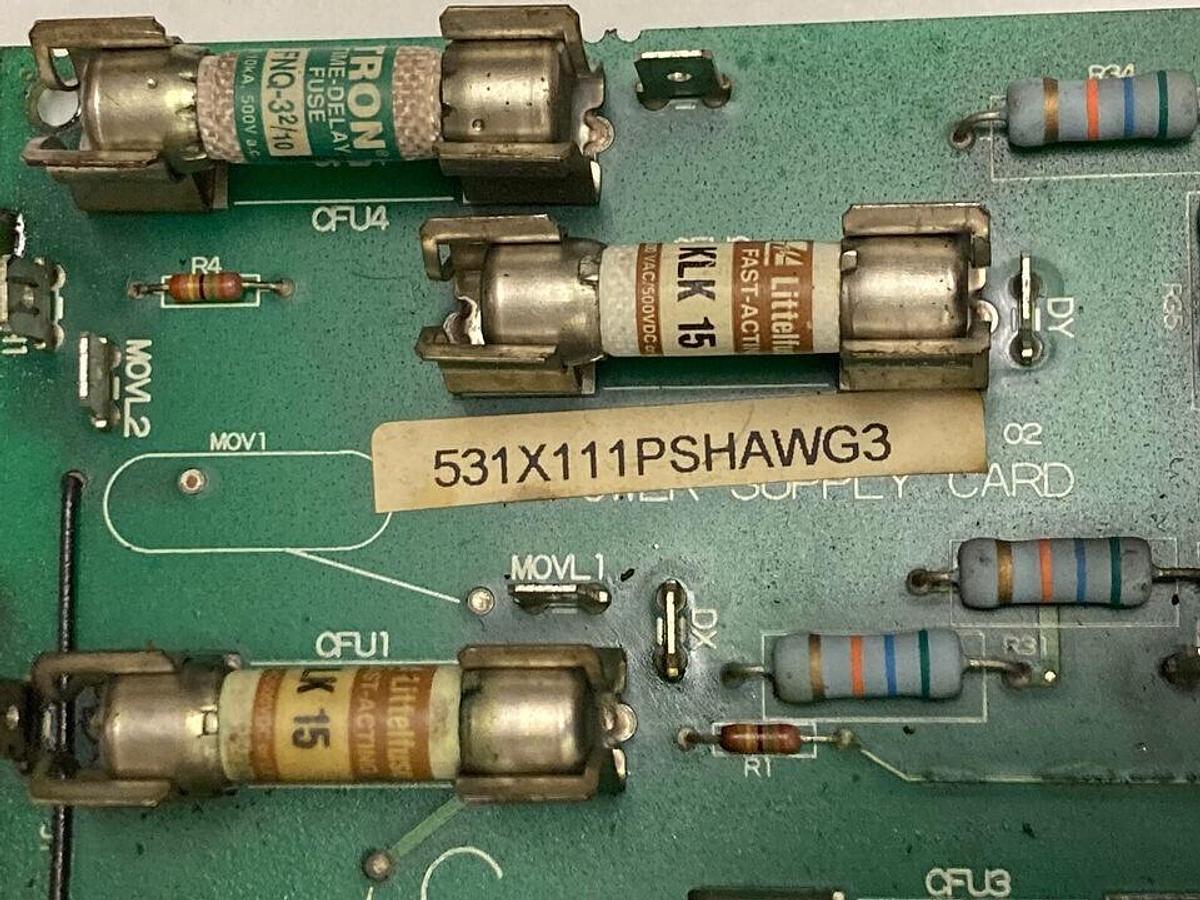 Used General Electric,F31X111PSHATG1/531X111PSHAWG3 MFC,Power Supply Card