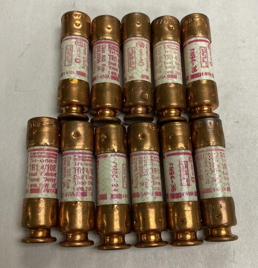 Ferraz Shawmut,TR4/10P,Fuse Lot of 11 NOS